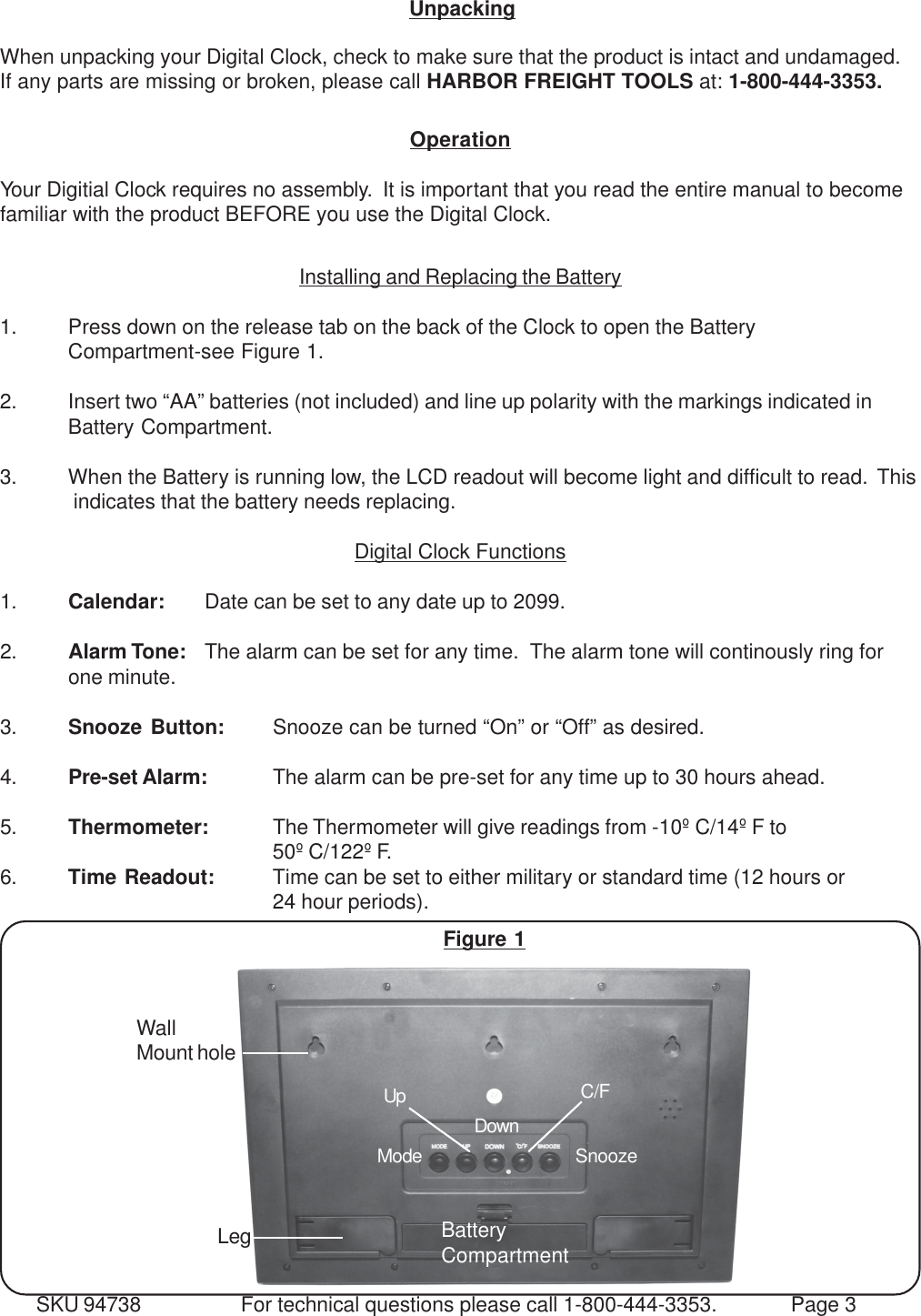 Page 3 of 5 - Harbor-Freight Harbor-Freight-94738-Users-Manual- 94738 Manual  Harbor-freight-94738-users-manual