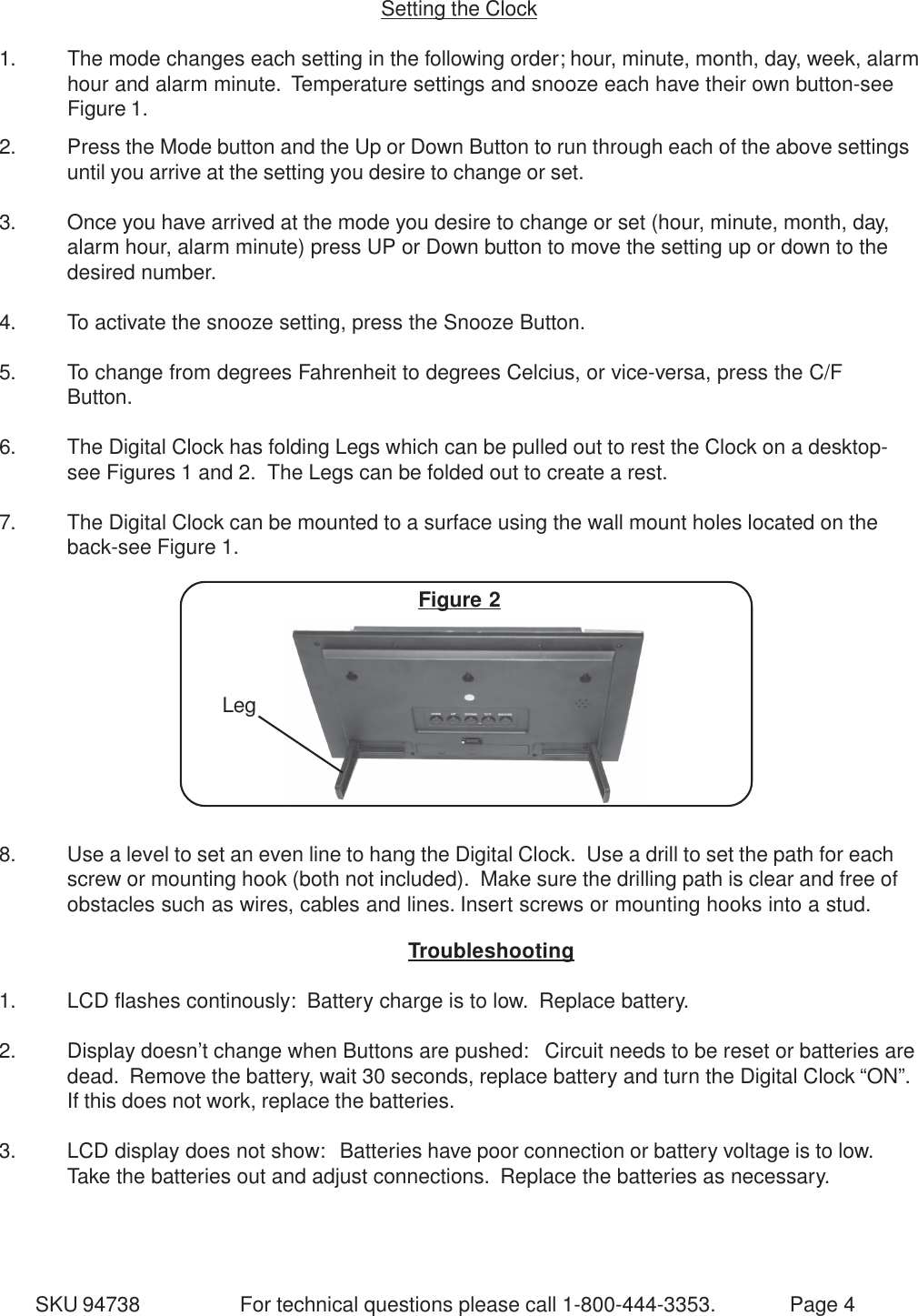 Page 4 of 5 - Harbor-Freight Harbor-Freight-94738-Users-Manual- 94738 Manual  Harbor-freight-94738-users-manual