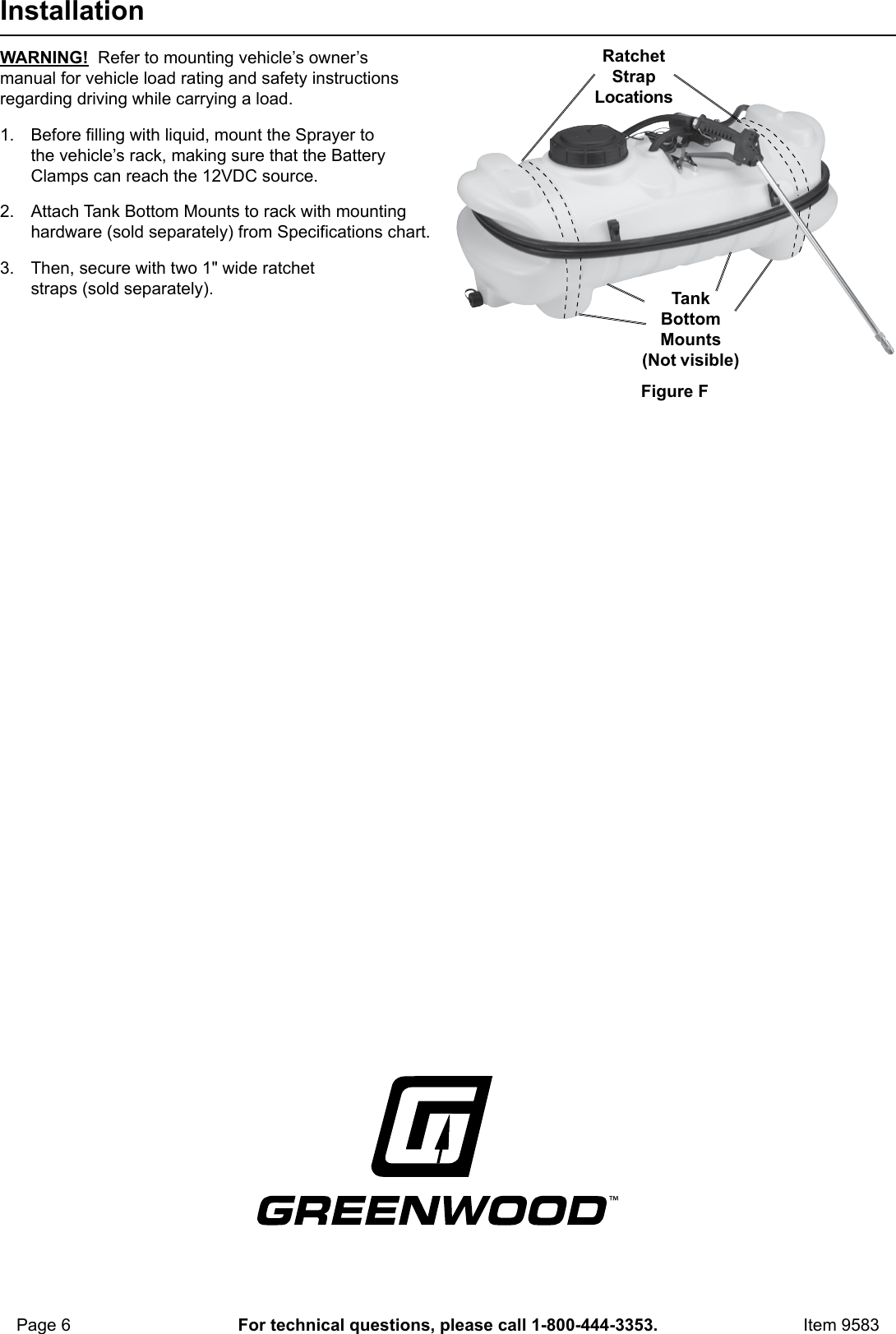 Page 6 of 12 - Harbor-Freight Harbor-Freight-9583-Owner-S-Manual