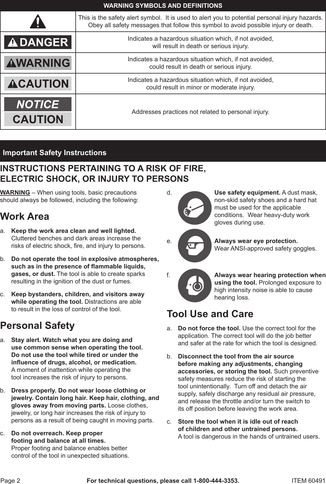 Page 2 of 12 - Harbor-Freight Harbor-Freight-Abrasive-Blasting-Deadman-Valve-With-4-Ceramic-Nozzles-Product-Manual-  Harbor-freight-abrasive-blasting-deadman-valve-with-4-ceramic-nozzles-product-manual