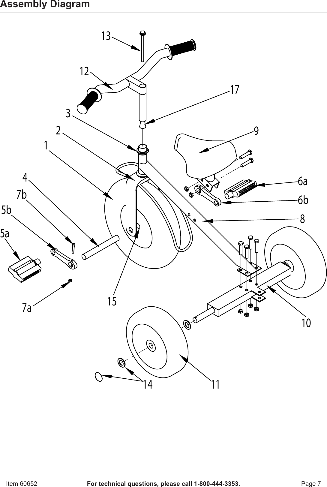 Page 7 of 8 - Harbor-Freight Harbor-Freight-All-Terrain-Tricycle-Product-Manual-  Harbor-freight-all-terrain-tricycle-product-manual