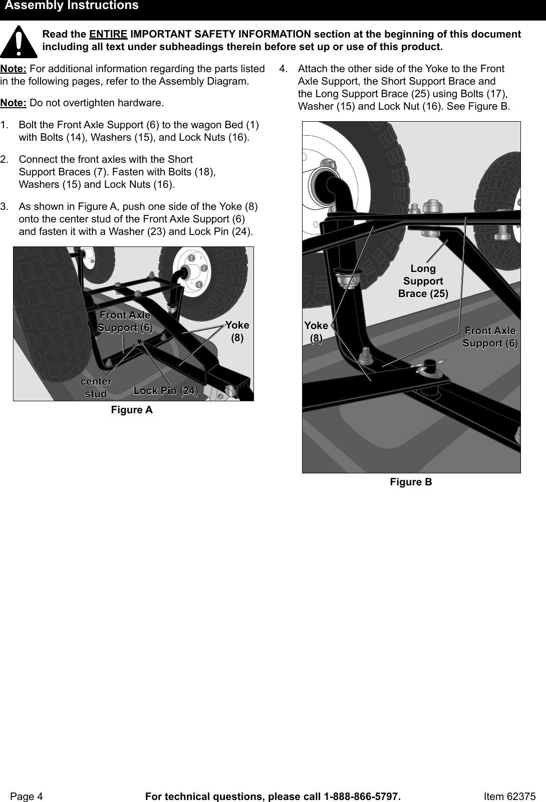 Page 4 of 8 - Harbor-Freight Harbor-Freight-Bigfoot-Panel-Wagon-Product-Manual-  Harbor-freight-bigfoot-panel-wagon-product-manual