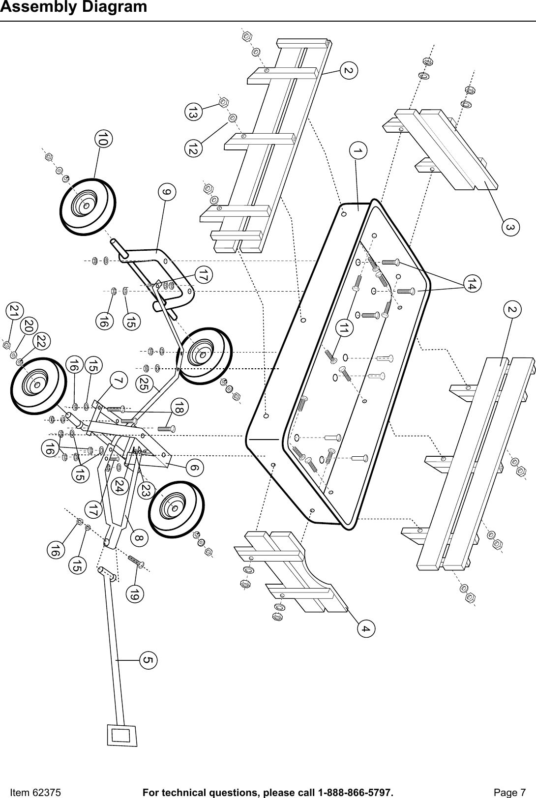 Page 7 of 8 - Harbor-Freight Harbor-Freight-Bigfoot-Panel-Wagon-Product-Manual-  Harbor-freight-bigfoot-panel-wagon-product-manual