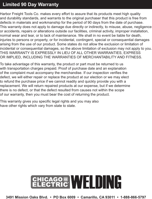 Page 4 of 4 - Harbor-Freight Harbor-Freight-Butane-Pencil-Torch-Product-Manual-  Harbor-freight-butane-pencil-torch-product-manual