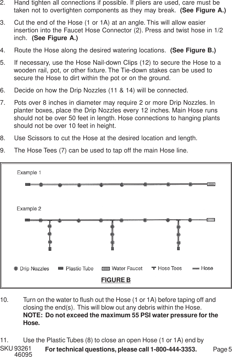 Page 5 of 7 - Harbor-Freight Harbor-Freight-Drip-Irrigation-Kit-Product-Manual- 46095 Drip Kit Manual  Harbor-freight-drip-irrigation-kit-product-manual
