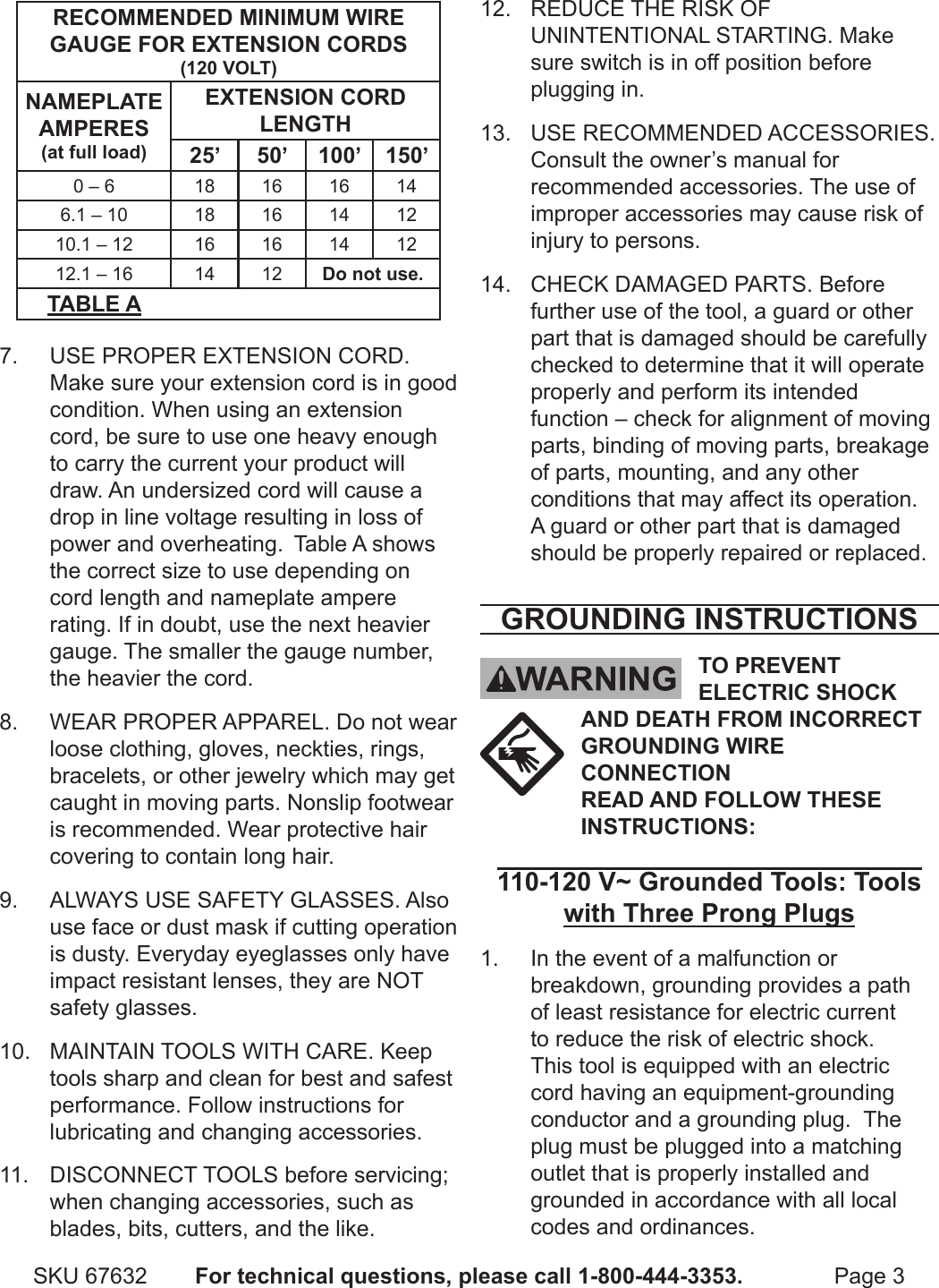 Page 3 of 12 - Harbor-Freight Harbor-Freight-Dual-Drum-Rotary-Rock-Tumbler-Product-Manual-  Harbor-freight-dual-drum-rotary-rock-tumbler-product-manual