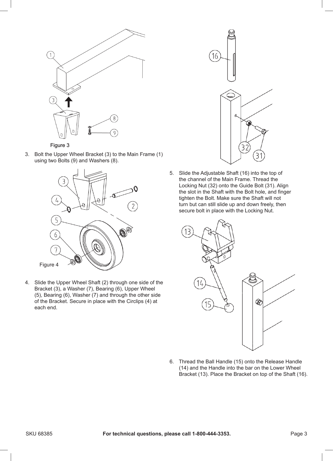 Page 3 of 8 - Harbor-Freight Harbor-Freight-English-Wheel-Kit-With-Stand-Product-Manual-  Harbor-freight-english-wheel-kit-with-stand-product-manual