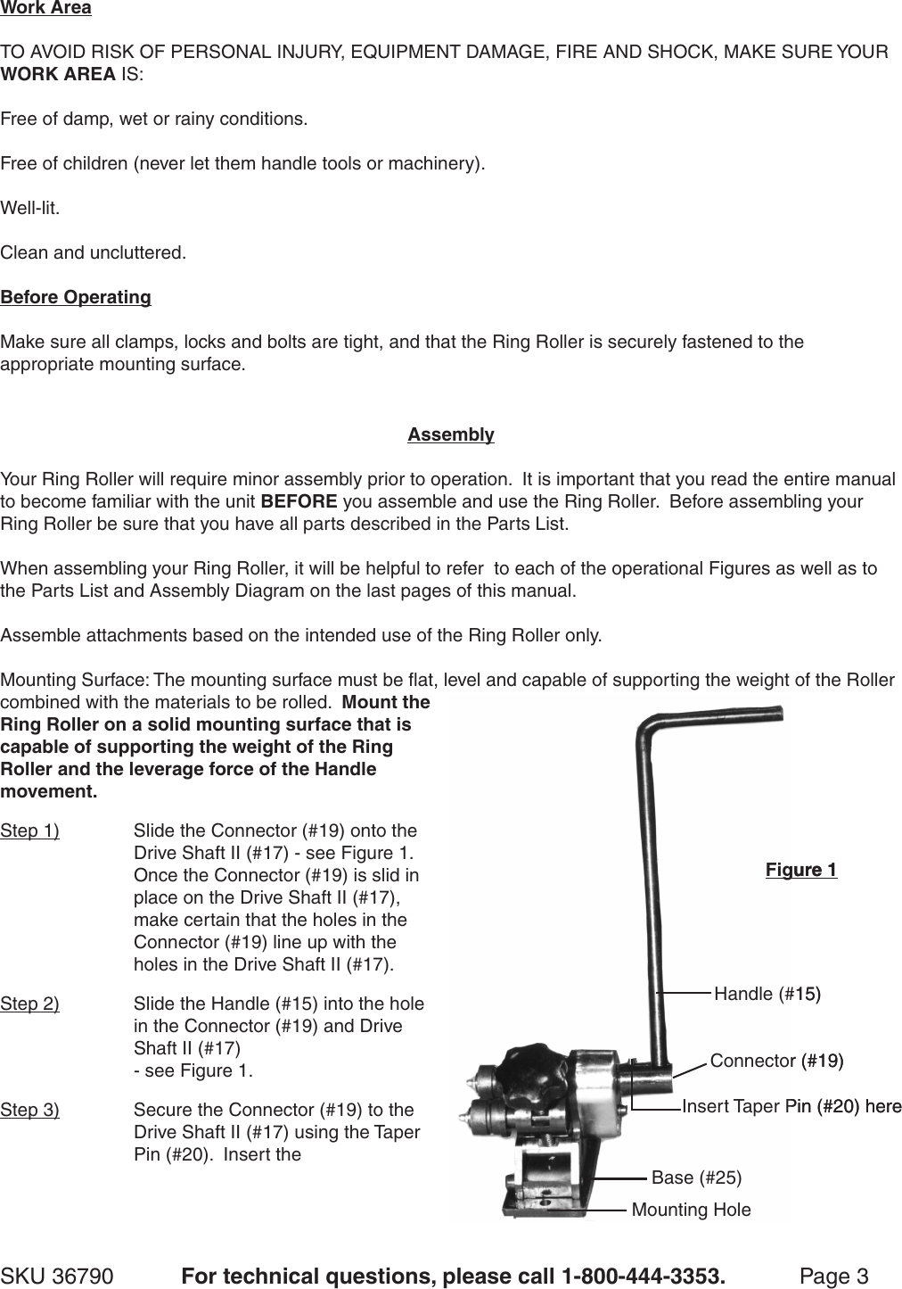 Page 3 of 7 - Harbor-Freight Harbor-Freight-Gear-Driven-Ring-Roller-Product-Manual-  Harbor-freight-gear-driven-ring-roller-product-manual