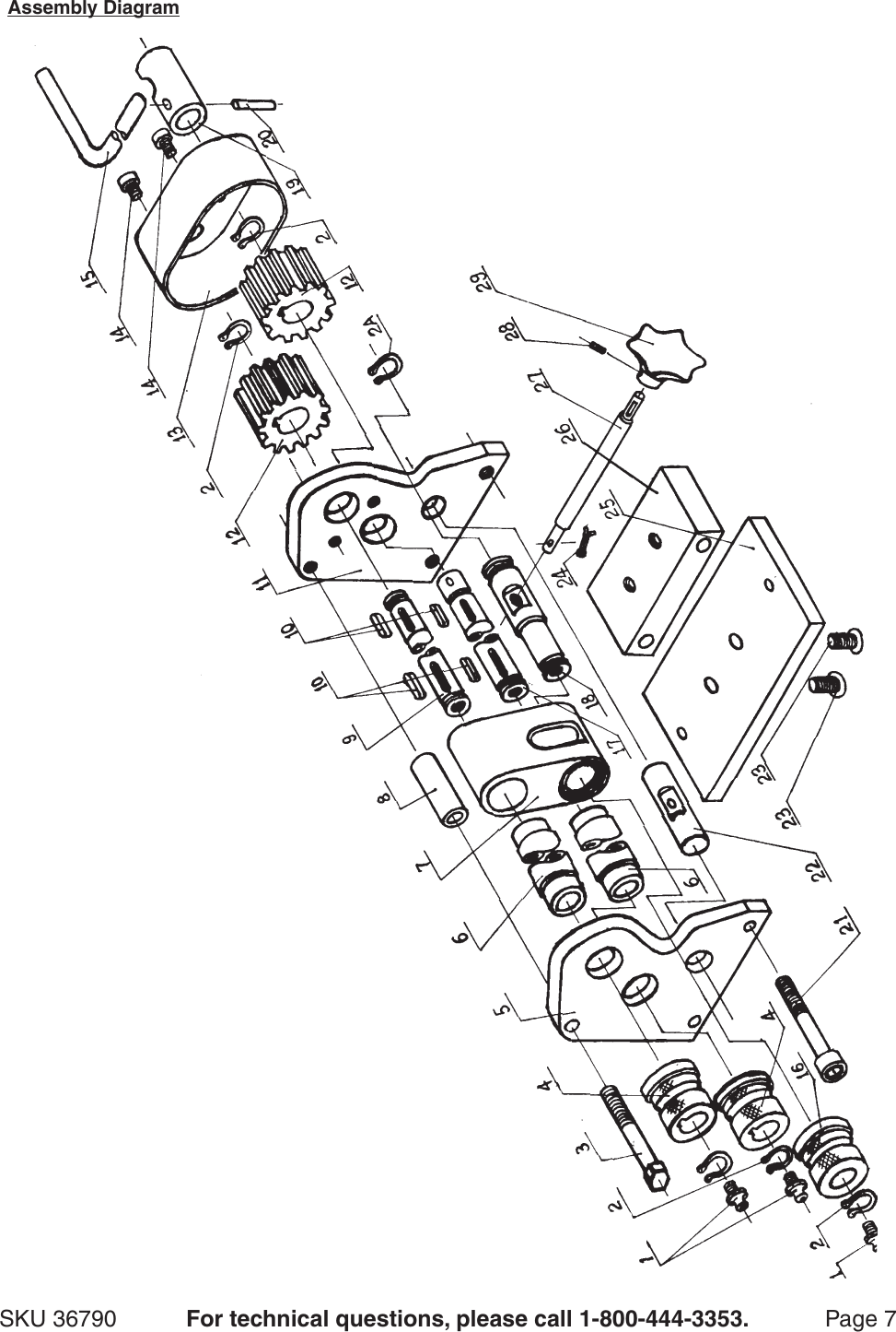 Page 7 of 7 - Harbor-Freight Harbor-Freight-Gear-Driven-Ring-Roller-Product-Manual-  Harbor-freight-gear-driven-ring-roller-product-manual