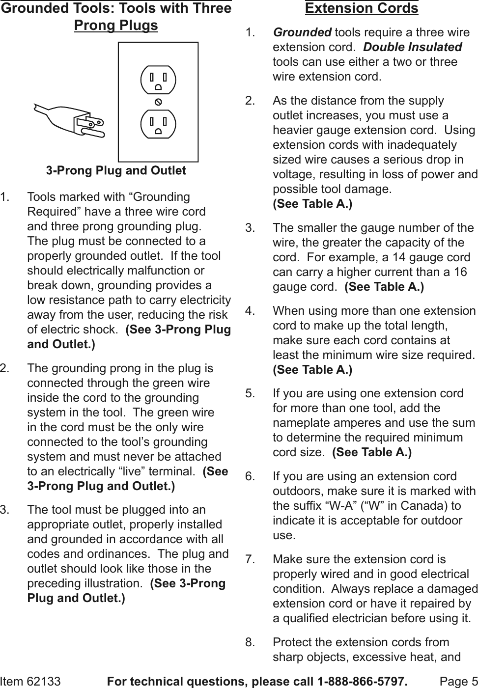 Page 5 of 12 - Harbor-Freight Harbor-Freight-Heat-Bond-Carpet-Seaming-Iron-Product-Manual-  Harbor-freight-heat-bond-carpet-seaming-iron-product-manual