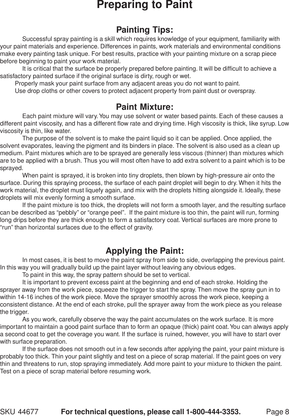 Page 8 of 12 - Harbor-Freight Harbor-Freight-High-Volume-Low-Pressure-Spray-Gun-Kit-Product-Manual- 44677 Spray Gun Kit  Harbor-freight-high-volume-low-pressure-spray-gun-kit-product-manual