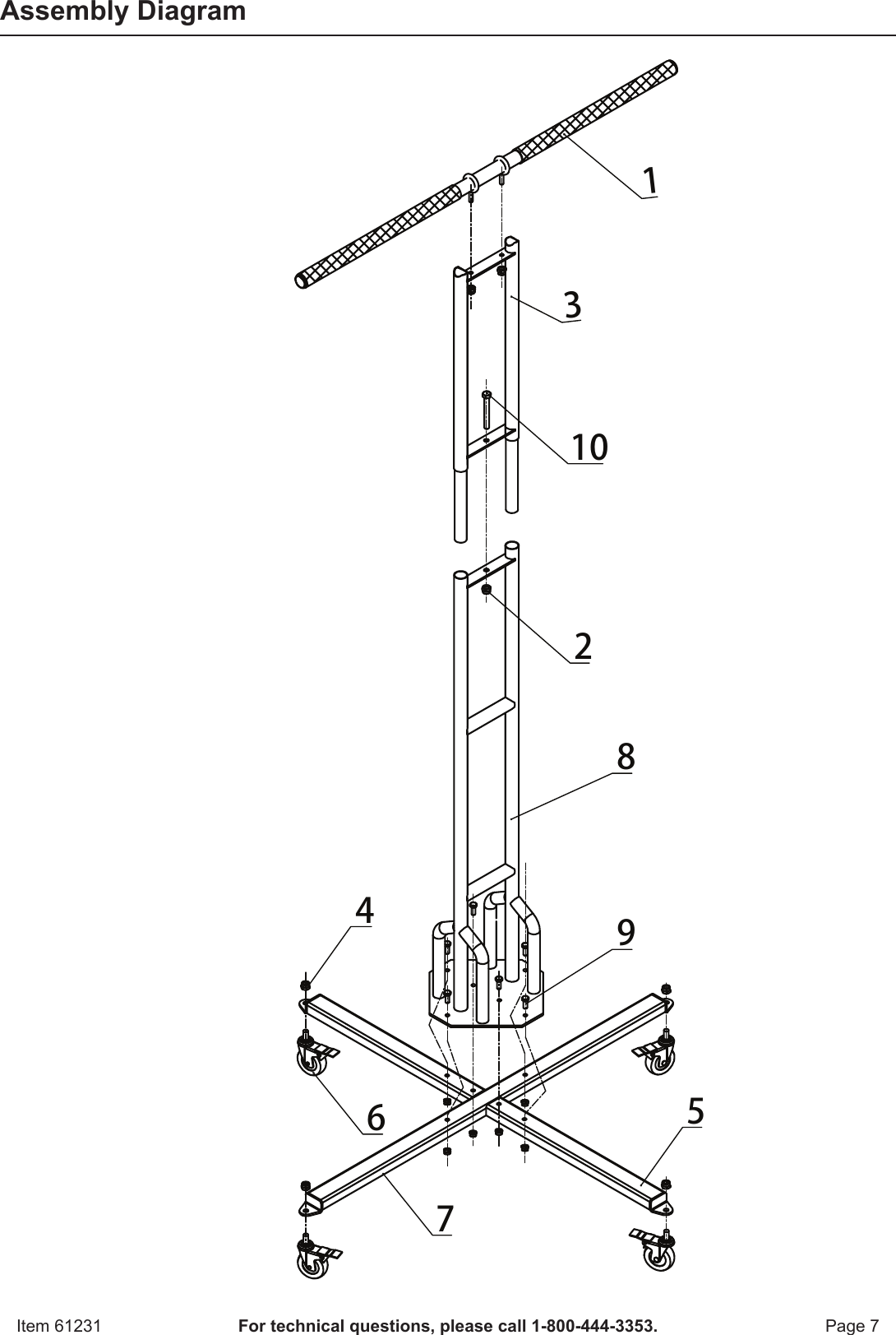 Page 8 of 9 - Harbor-Freight Harbor-Freight-Mobile-Bike-Storage-Product-Manual-  Harbor-freight-mobile-bike-storage-product-manual