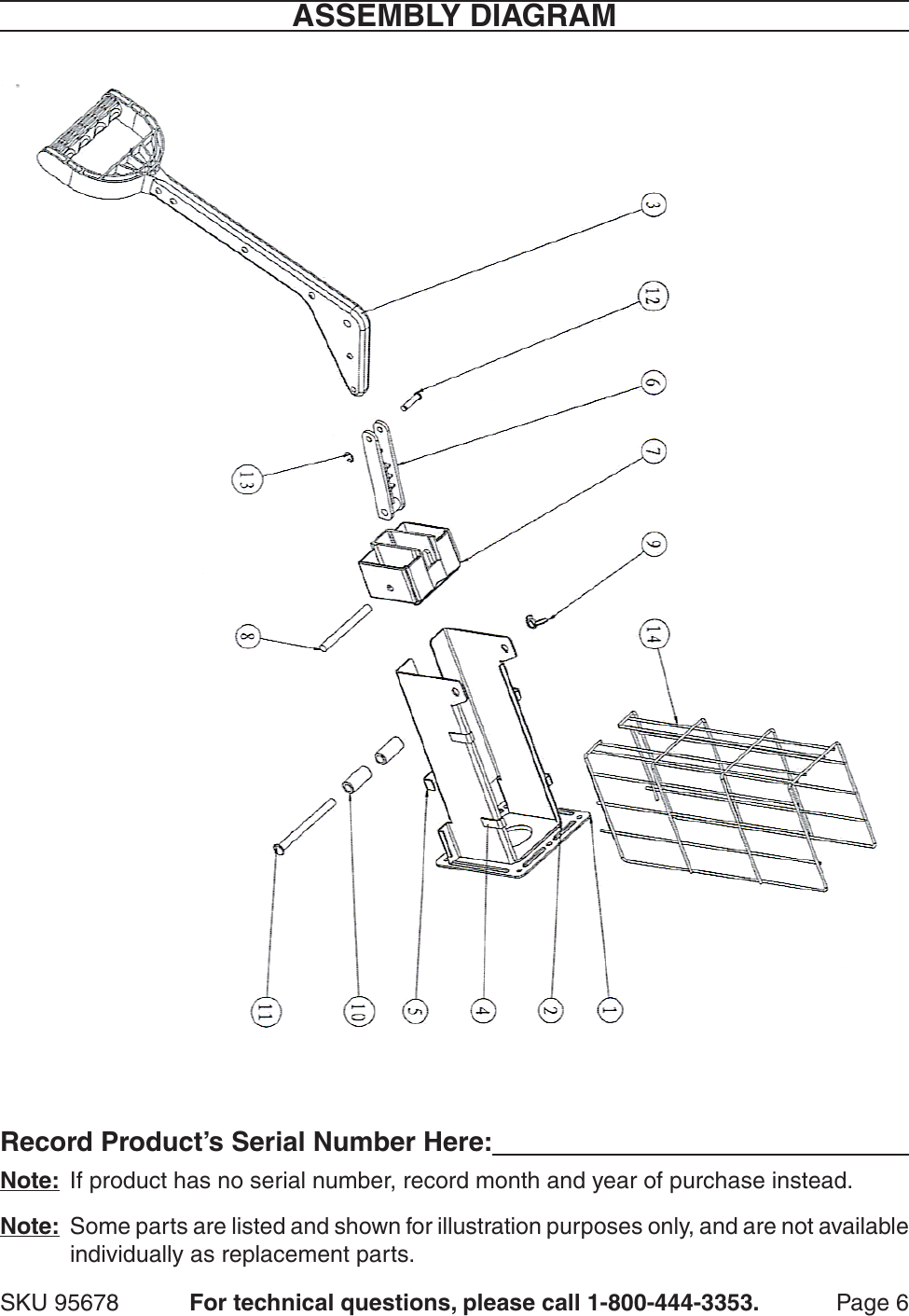 Page 6 of 6 - Harbor-Freight Harbor-Freight-Multi-Load-Can-Crusher-Product-Manual-  Harbor-freight-multi-load-can-crusher-product-manual