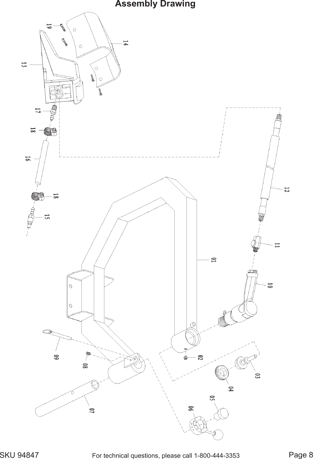 Page 8 of 9 - Harbor-Freight Harbor-Freight-Pneumatic-Planishing-Hammer-Product-Manual-  Harbor-freight-pneumatic-planishing-hammer-product-manual