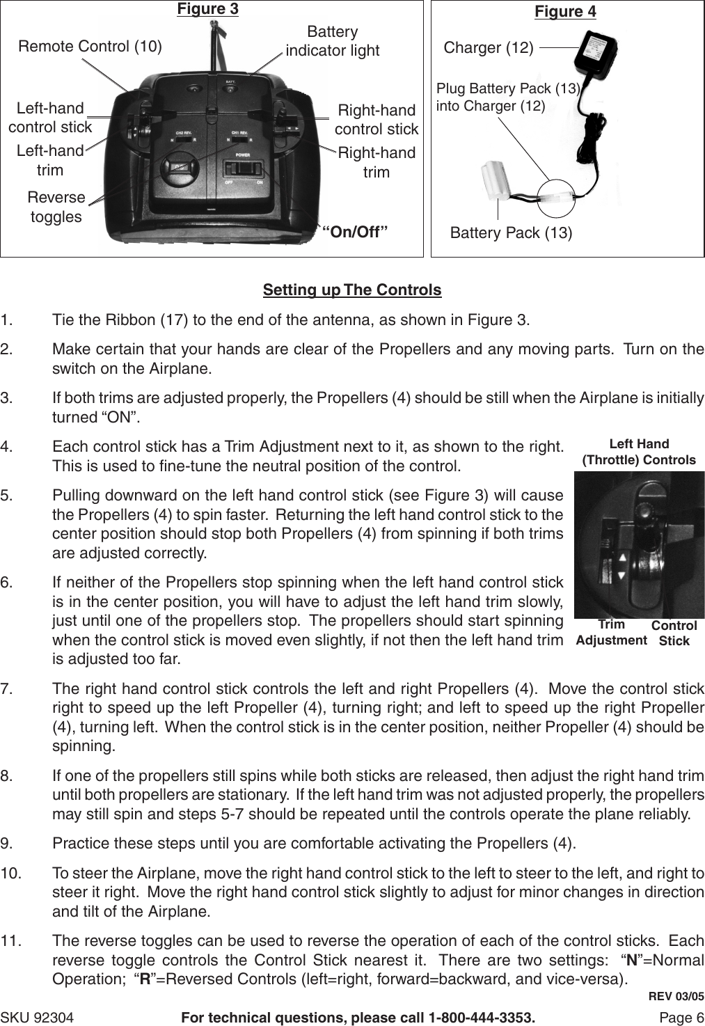 Page 6 of 7 - Harbor-Freight Harbor-Freight-Rechargeable-Radio-Control-Airplane-Product-Manual-  Harbor-freight-rechargeable-radio-control-airplane-product-manual