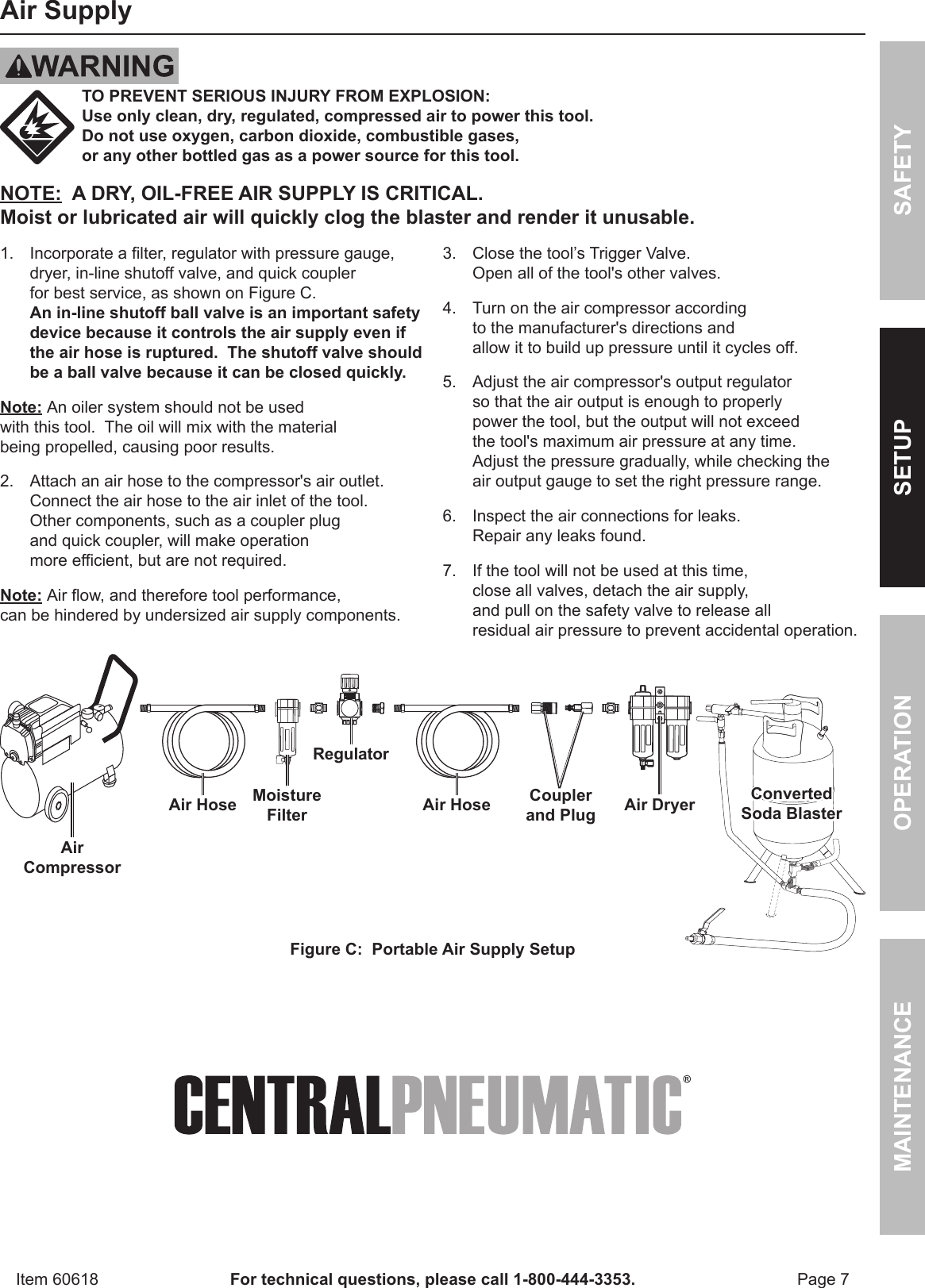 Page 7 of 12 - Harbor-Freight Harbor-Freight-Soda-Blast-Conversion-Kit-Product-Manual-  Harbor-freight-soda-blast-conversion-kit-product-manual