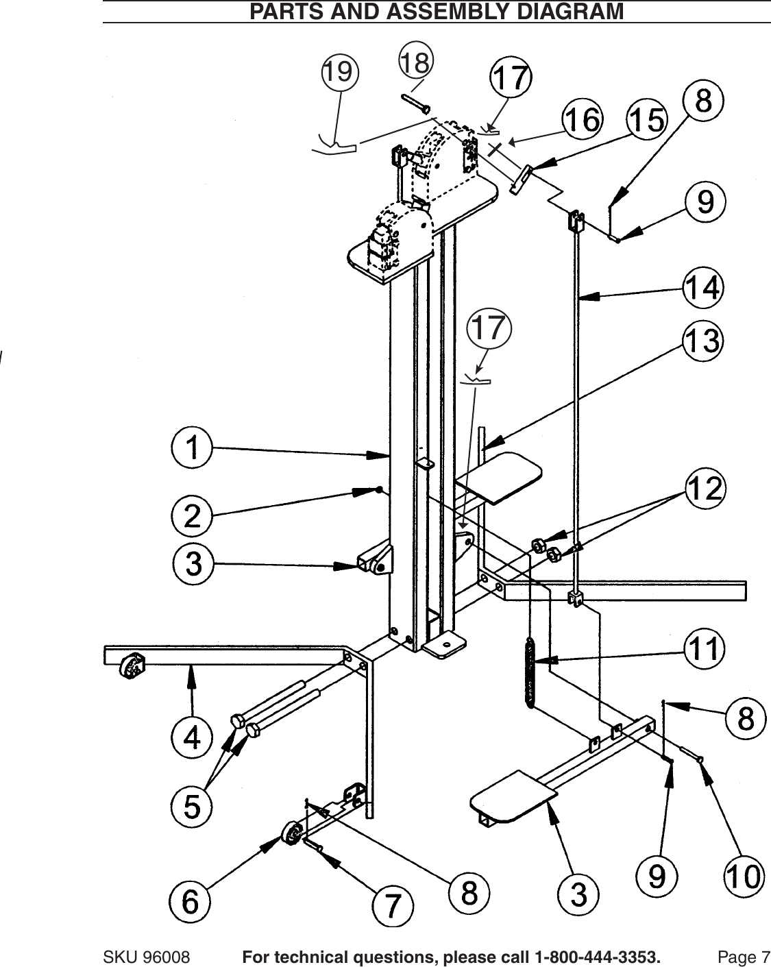 Page 7 of 8 - Harbor-Freight Harbor-Freight-Stand-For-Shrinker-And-Stretcher-Machines-Product-Manual-  Harbor-freight-stand-for-shrinker-and-stretcher-machines-product-manual