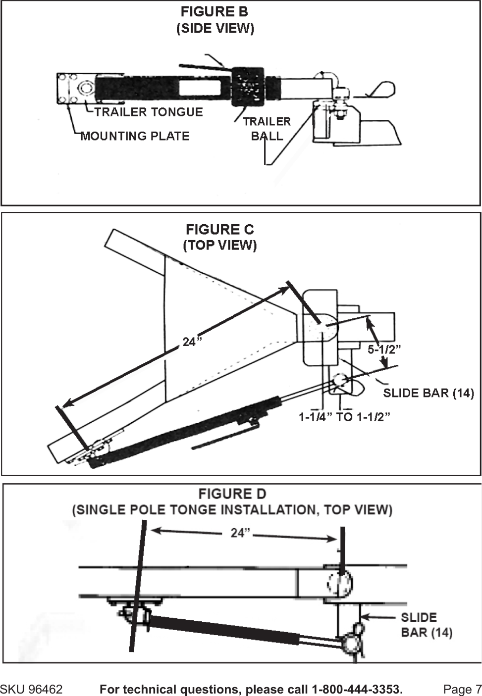 Page 7 of 12 - Harbor-Freight Harbor-Freight-Trailer-Sway-Control-Kit-Product-Manual-  Harbor-freight-trailer-sway-control-kit-product-manual