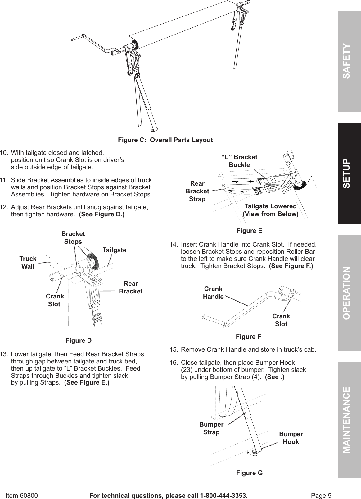 Page 5 of 12 - Harbor-Freight Harbor-Freight-Truck-Bed-Cargo-Unloader-Product-Manual-  Harbor-freight-truck-bed-cargo-unloader-product-manual