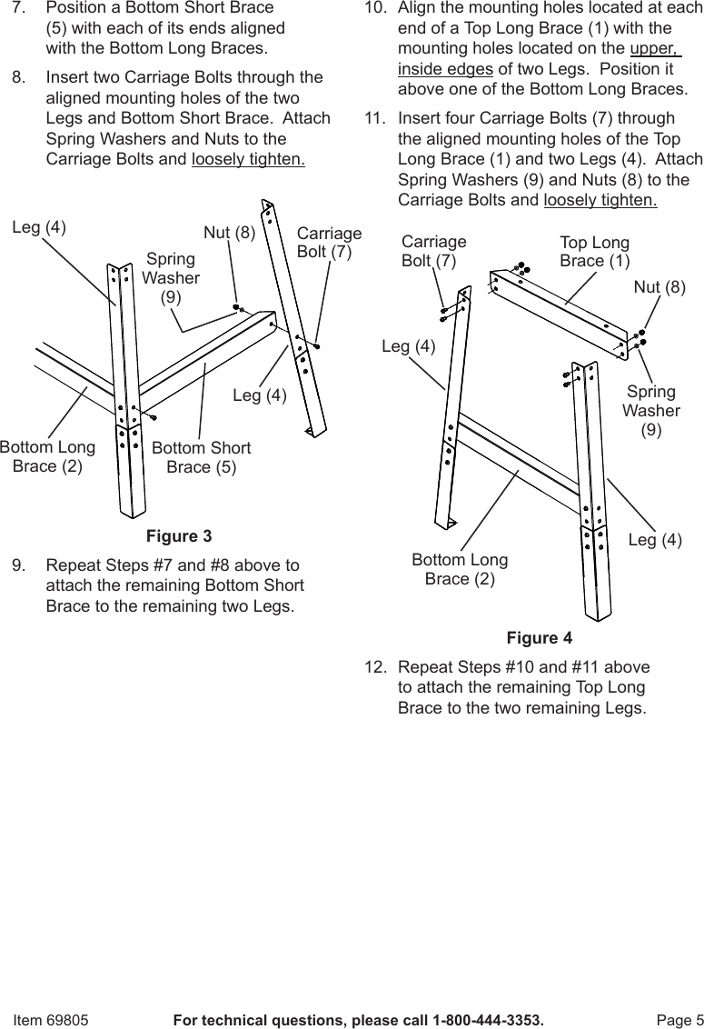 Harbor Freight Universal Tool Stand Product Manual