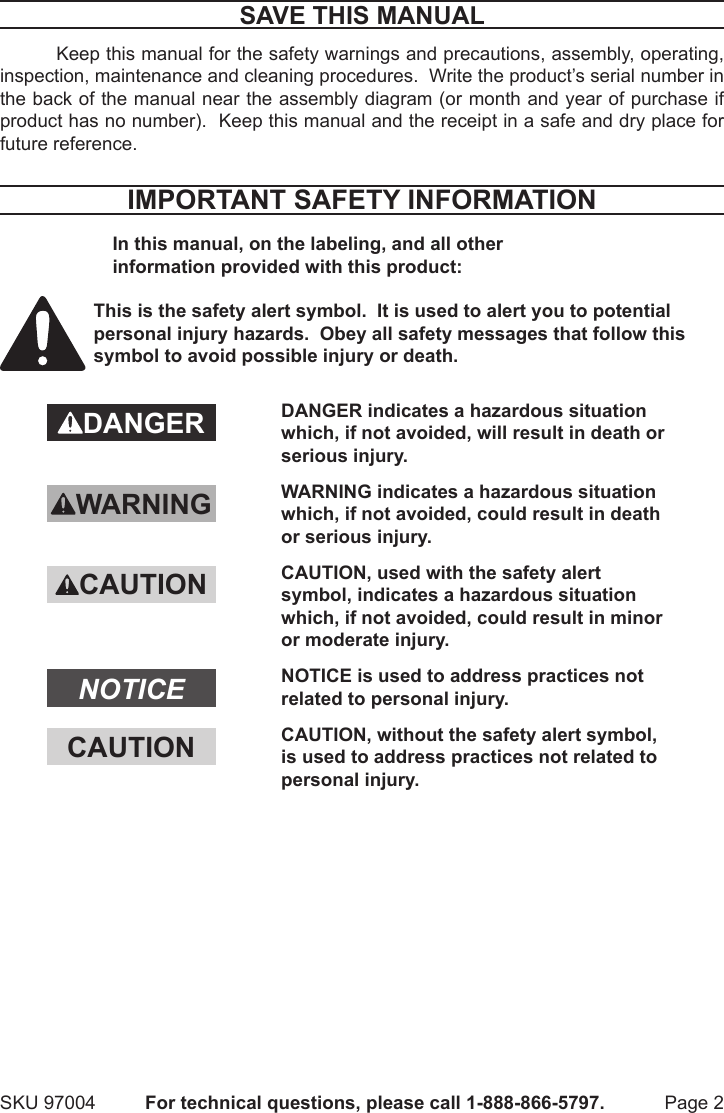 Page 2 of 8 - Harbor-Freight Harbor-Freight-Wireless-Doorbell-Product-Manual-  Harbor-freight-wireless-doorbell-product-manual