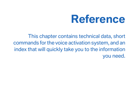 ReferenceThis chapter contains technical data, shortcommands for the voice activation system, and anindex that will quickly take you to the informationyou need.Online Edition for Part no. 01 40 2 912 857 - 07 12 490