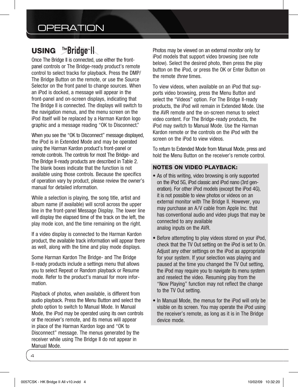 Page 4 of 8 - Harman-Kardon Harman-Kardon-The-Bridge-Ii-Users-Manual-  Harman-kardon-the-bridge-ii-users-manual