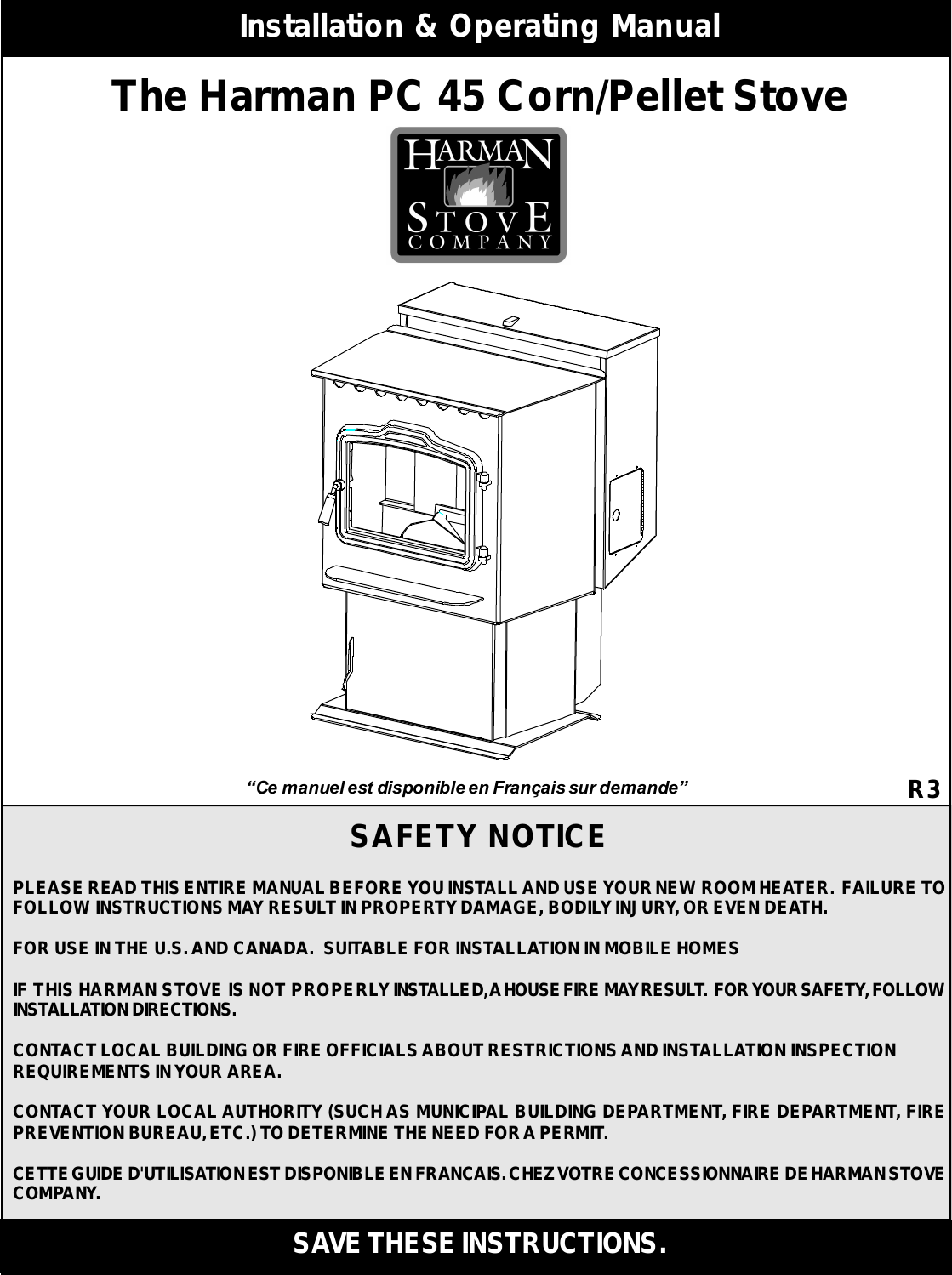 Harman Stove Company Pc 45 Users Manual 2