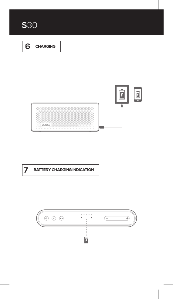S306CHARGING7BATTERY CHARGING INDICATION