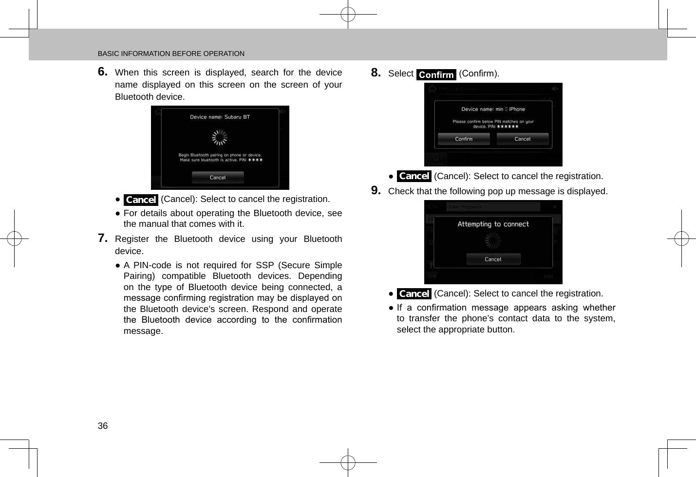 Page 37 of Harman BE2818 Automotive Infotainment Unit with Bluetooth User Manual 