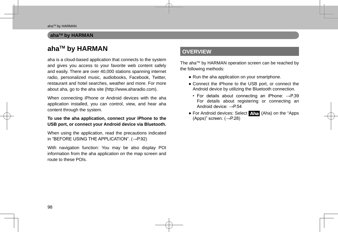 Page 99 of Harman BE2818 Automotive Infotainment Unit with Bluetooth User Manual 