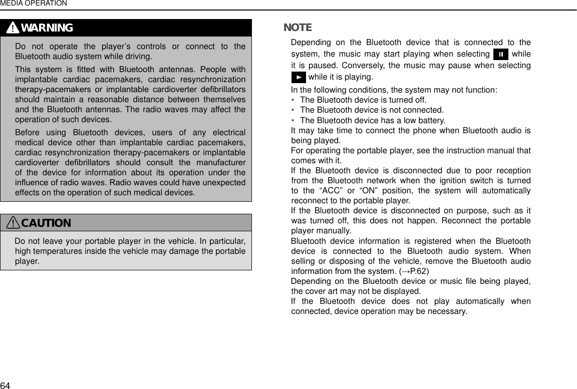 Page 6 of Harman BE2840 Automotive Infotainment Unit with Bluetooth User Manual 4