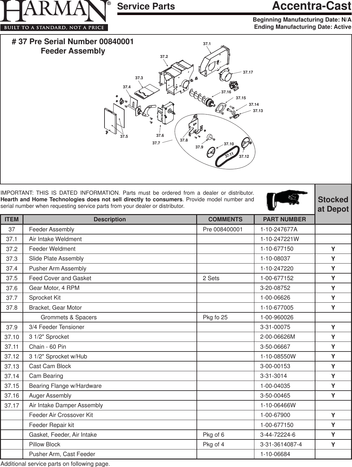 Page 4 of 6 - Harman Harman-Accentra-Stove-Owner-S-Manual