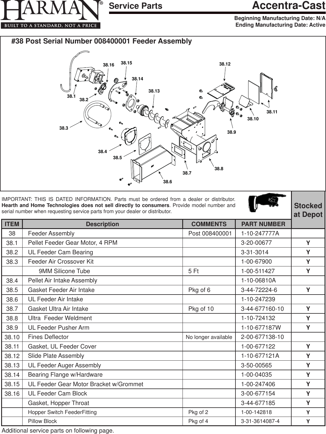 Page 5 of 6 - Harman Harman-Accentra-Stove-Owner-S-Manual