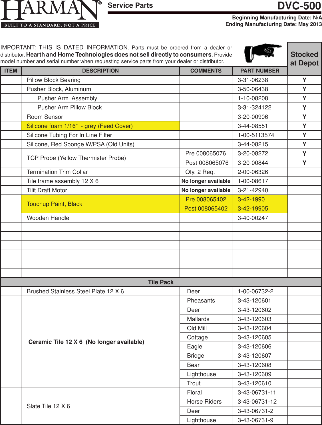 Page 3 of 3 - Harman Harman-Dvc-500-Owner-S-Manual