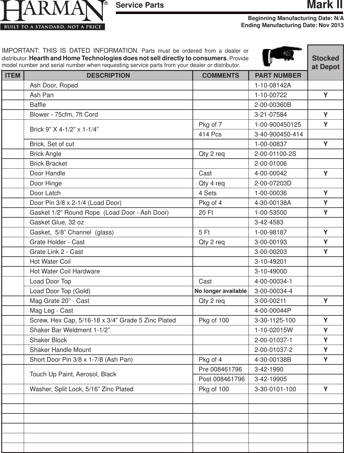 Page 2 of 2 - Harman Harman-Mark-Ii-Owner-S-Manual