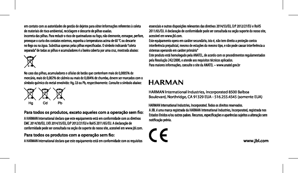 Page 23 of Harman JBLFLIP3SE PORTABLE BLUETOOTH SPEAKER User Manual 2