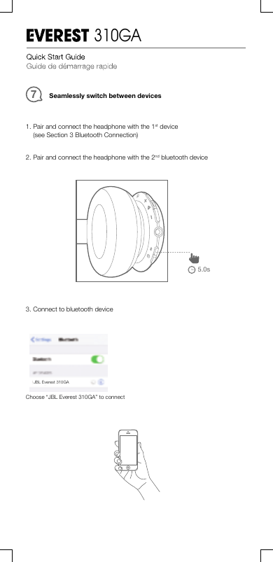 Page 11 of Harman JBLV310GA Bluetooth headset User Manual user manual