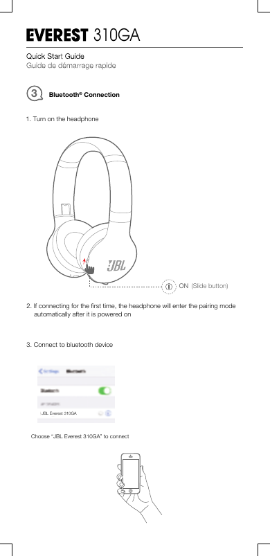 Page 4 of Harman JBLV310GA Bluetooth headset User Manual user manual