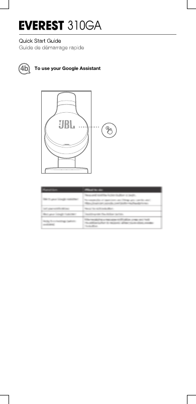 Page 8 of Harman JBLV310GA Bluetooth headset User Manual user manual