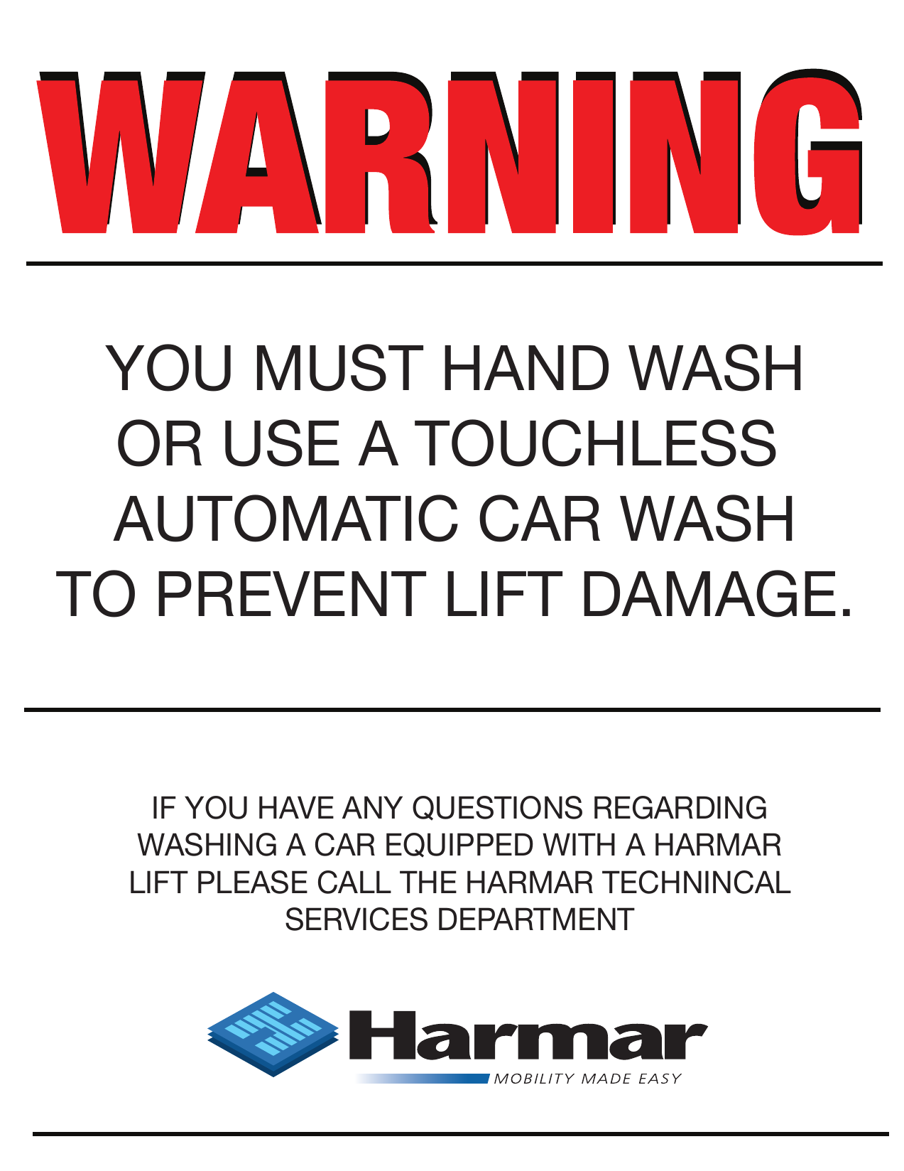 Page 10 of 10 - Harmar-Mobility Harmar-Mobility-Al001-Users-Manual-  Harmar-mobility-al001-users-manual