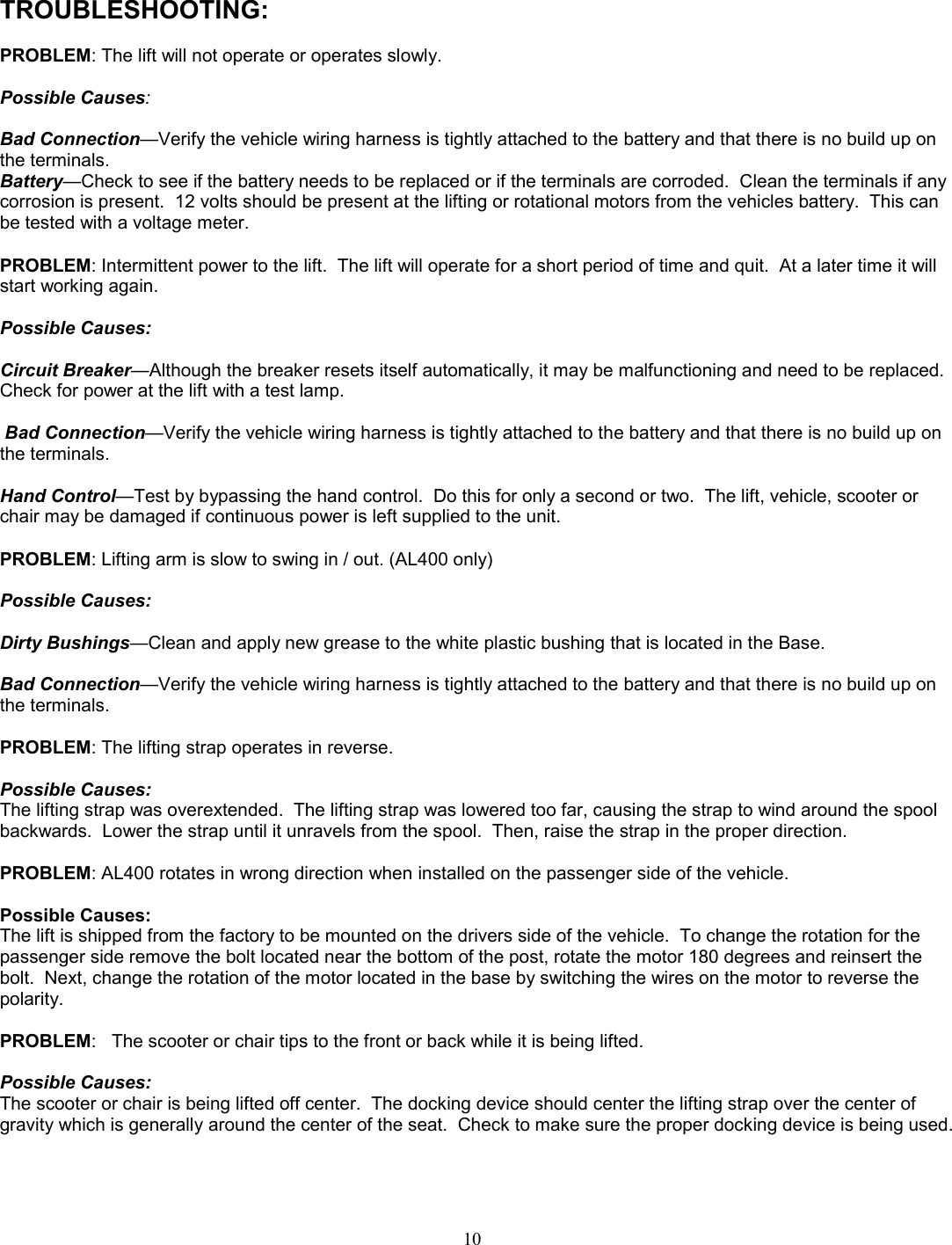 Page 10 of 10 - Harmar-Mobility Harmar-Mobility-Al065-Users-Manual- Manual - Inside 065bbbbbbbbb4  Harmar-mobility-al065-users-manual