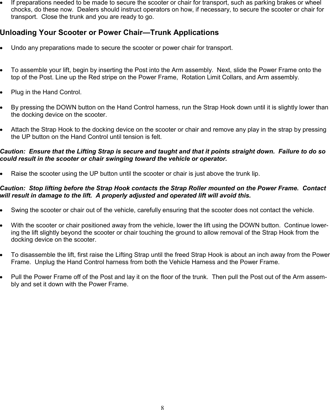 Page 8 of 10 - Harmar-Mobility Harmar-Mobility-Al065-Users-Manual- Manual - Inside 065bbbbbbbbb4  Harmar-mobility-al065-users-manual