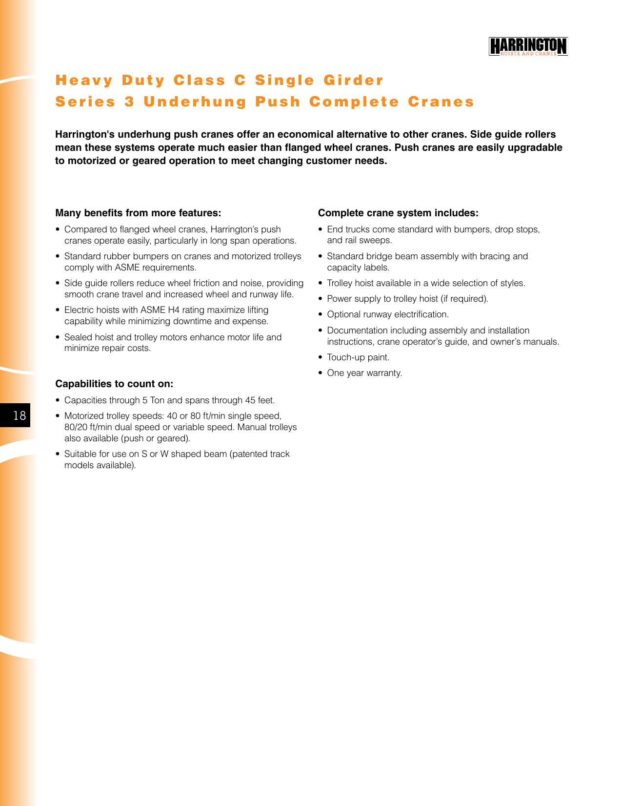 Page 7 of 8 - Harrington-Hoists Harrington-Hoists-Harrington-Hoists-Personal-Lift-Cuml-3-0235-Users-Manual- Harrington Crane Catalog  Harrington-hoists-harrington-hoists-personal-lift-cuml-3-0235-users-manual