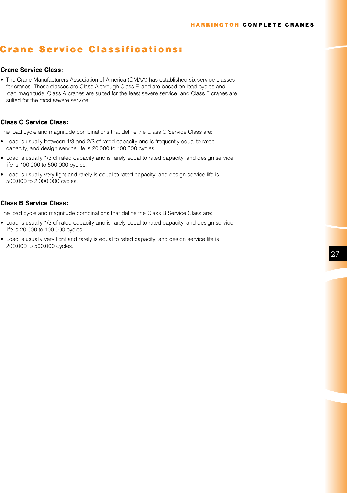 Harrington Hoists Saw Eac700 Users Manual Crane Catalog