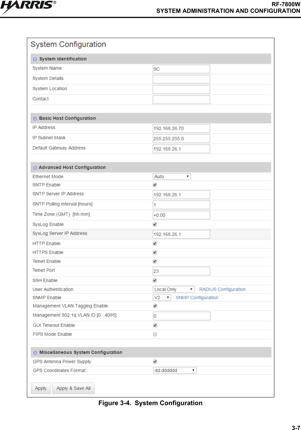 3-7RF-7800WSYSTEM ADMINISTRATION AND CONFIGURATIONRFigure 3-4. System Configuration