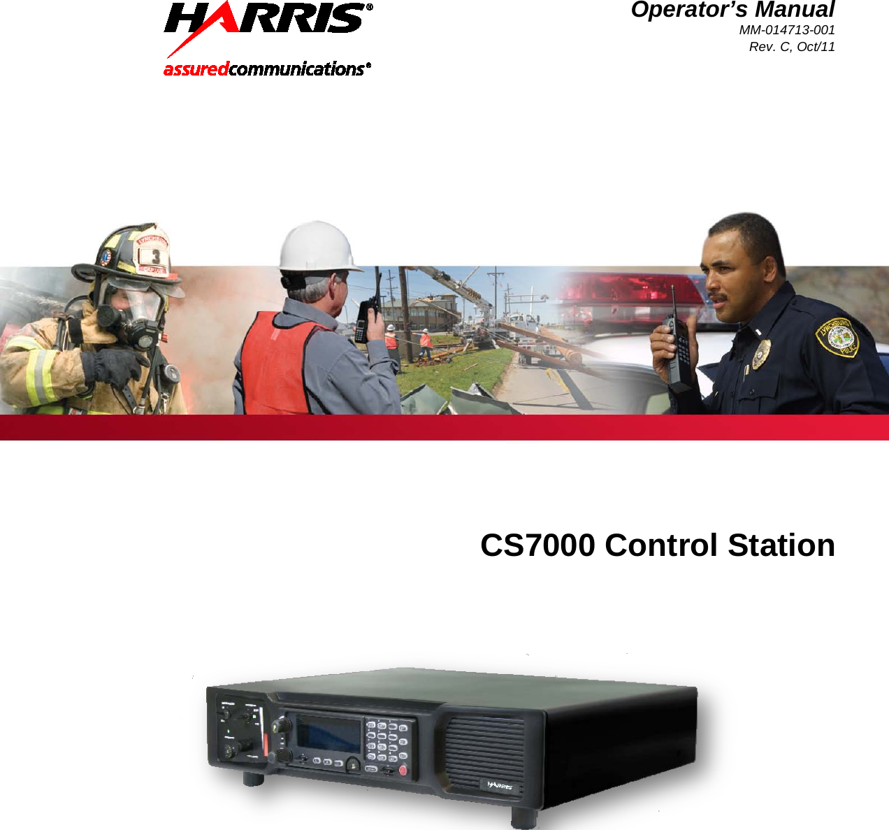  Operator’s Manual MM-014713-001 Rev. C, Oct/11    CS7000 Control Station  