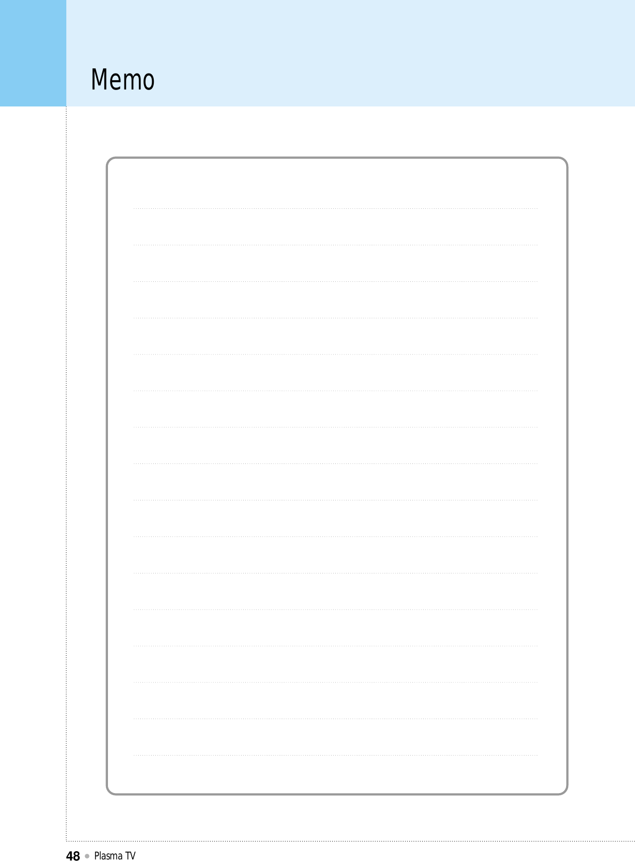 MemoPlasma TV48