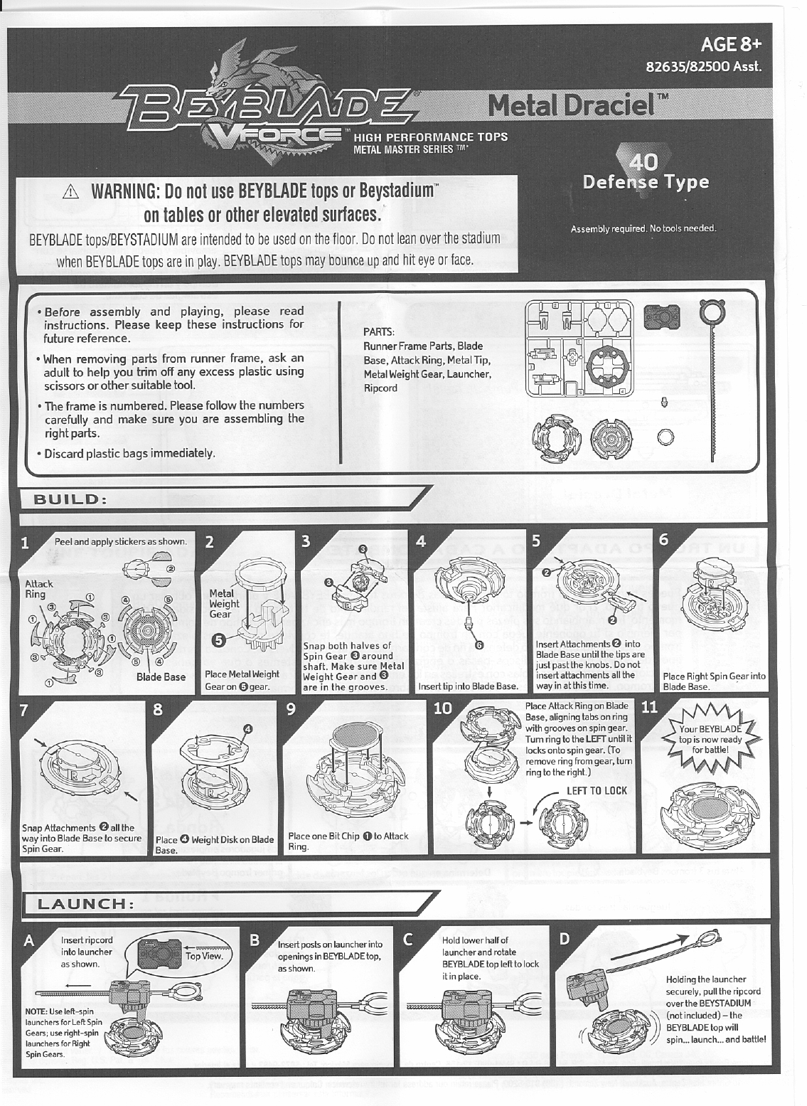 Page 1 of 2 - Hasbro 82635 User Manual  To The 875178b6-0805-45e2-8c23-50ae02373919