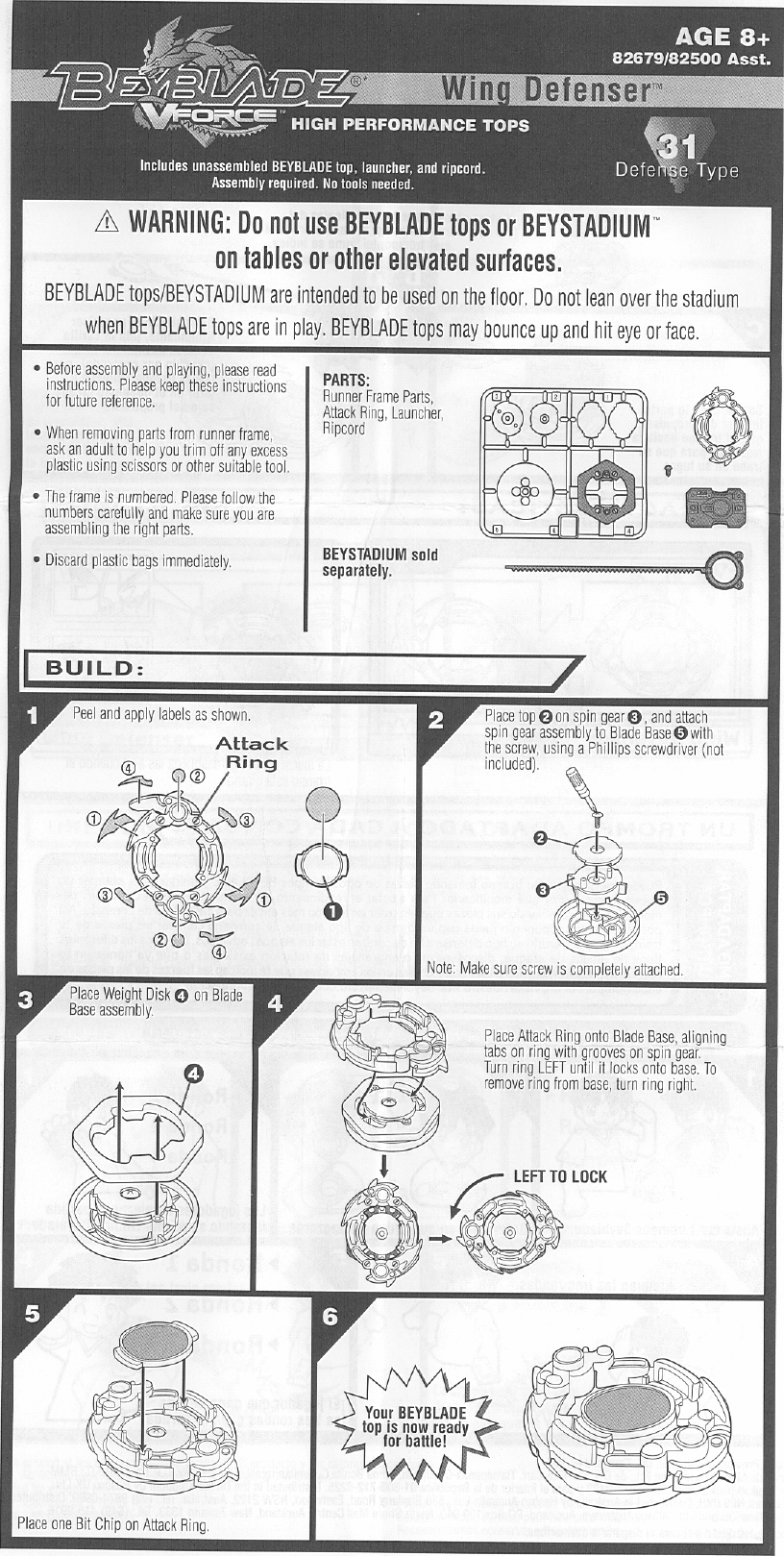 Page 1 of 2 - Hasbro 82679 User Manual  To The 79831418-d853-484a-8df8-9ed745952d7a
